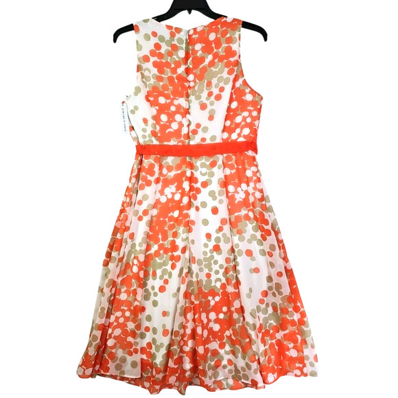 Emma Michele ~Woman Size 8~ Multicolor Sleeveless Midi Dress Fully Lined NWT. - Picture 12 of 14